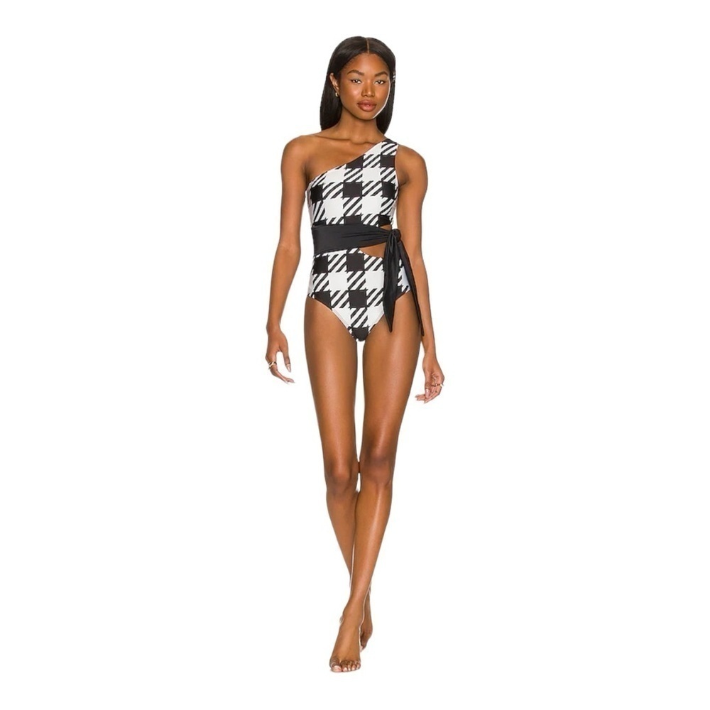 BEACH RIOT Carlie One Piece in Houndstooth NWOT - Picture 8 of 8